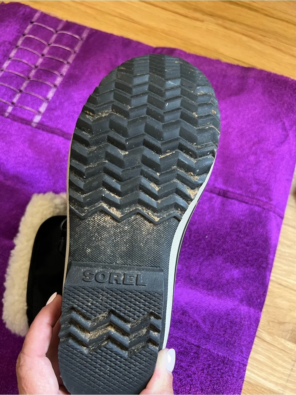 Sorel Kids Black Waterproof Winter Boots with Sherpa Lining USA 5